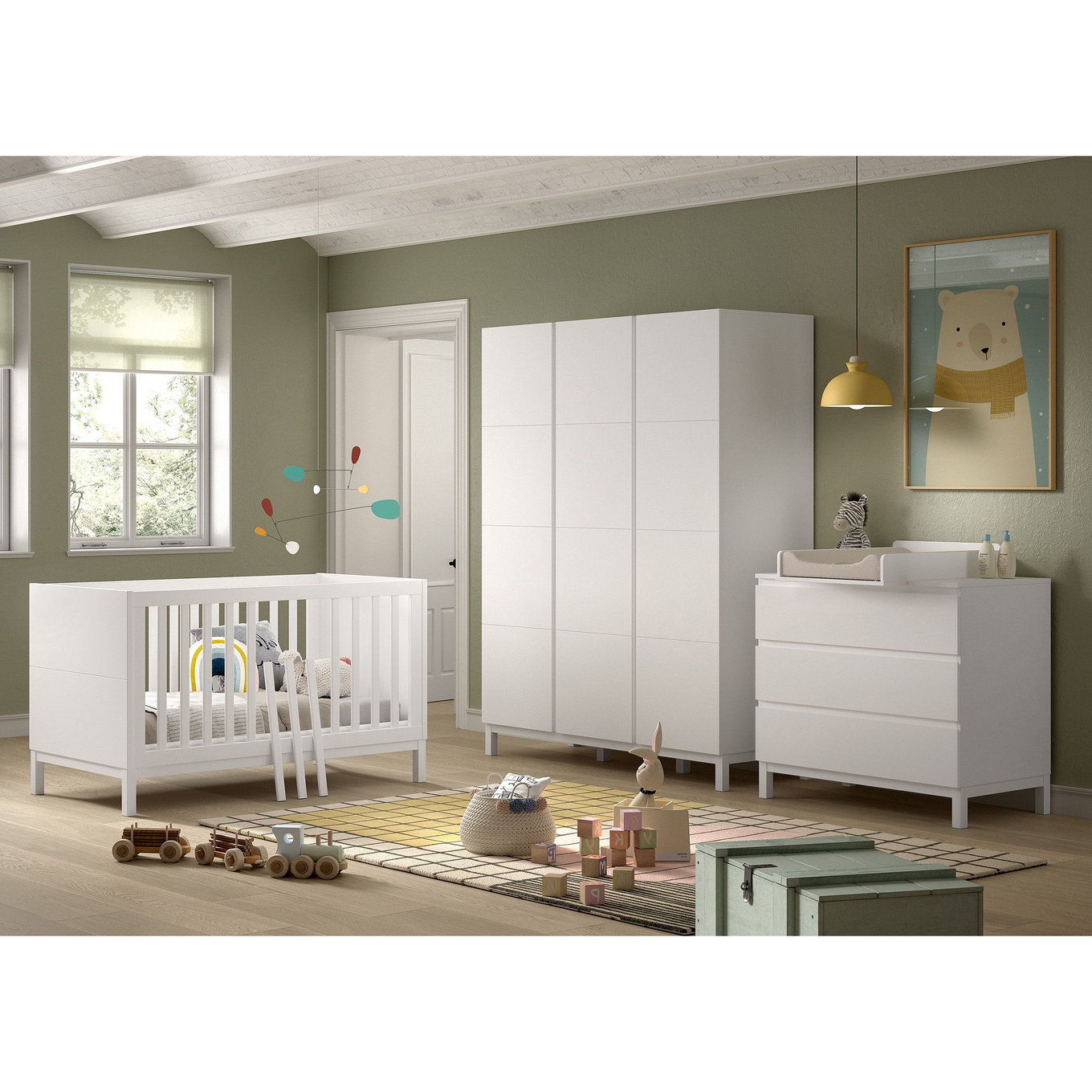 Babyzimmer Eva 4-teilig Set 70 #2