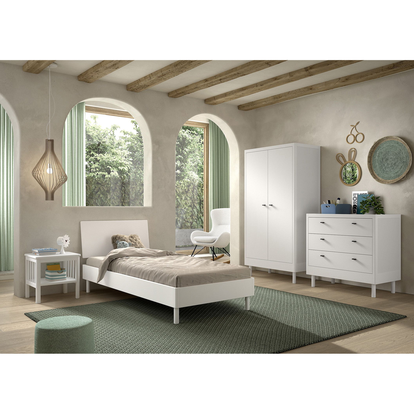 Kinderzimmer Forrest Buche 4-teilig Set #2