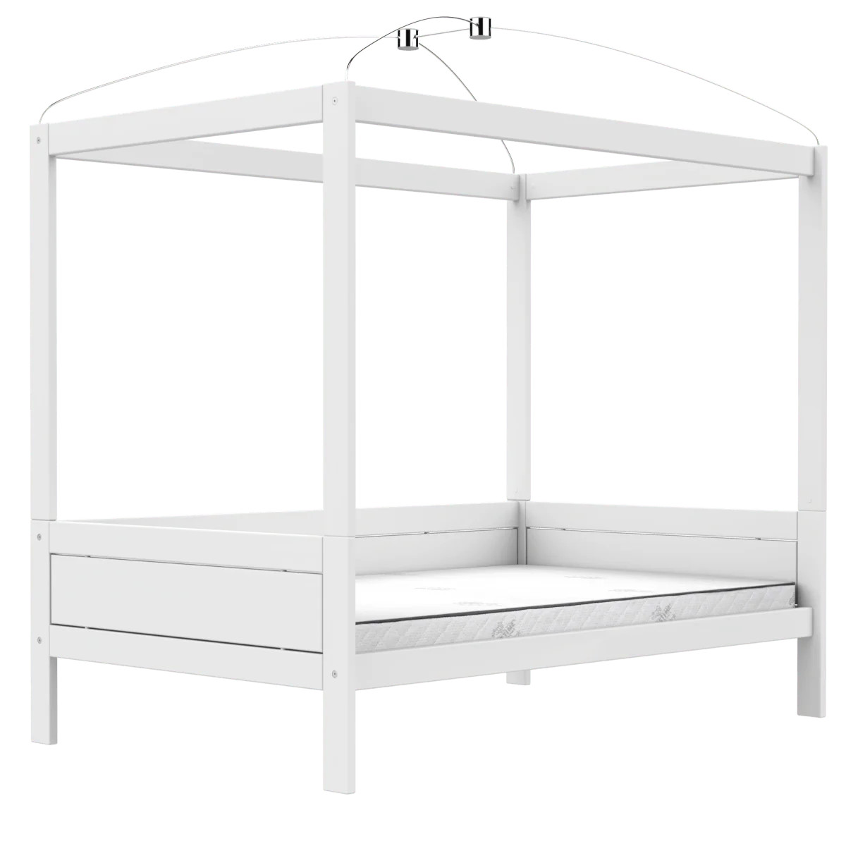 Himmelbett Lifetime Deluxe Lattenrost, Weiss, 120 x 200 cm