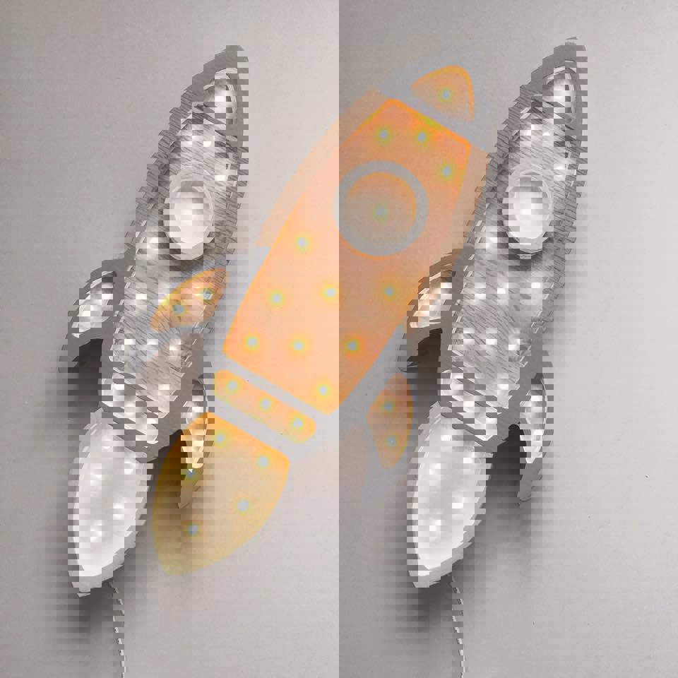 Nachtlampe Space Rocket Wood #2