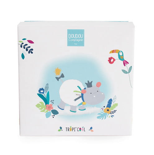 Füsslinge mit Rassel Hippo 4