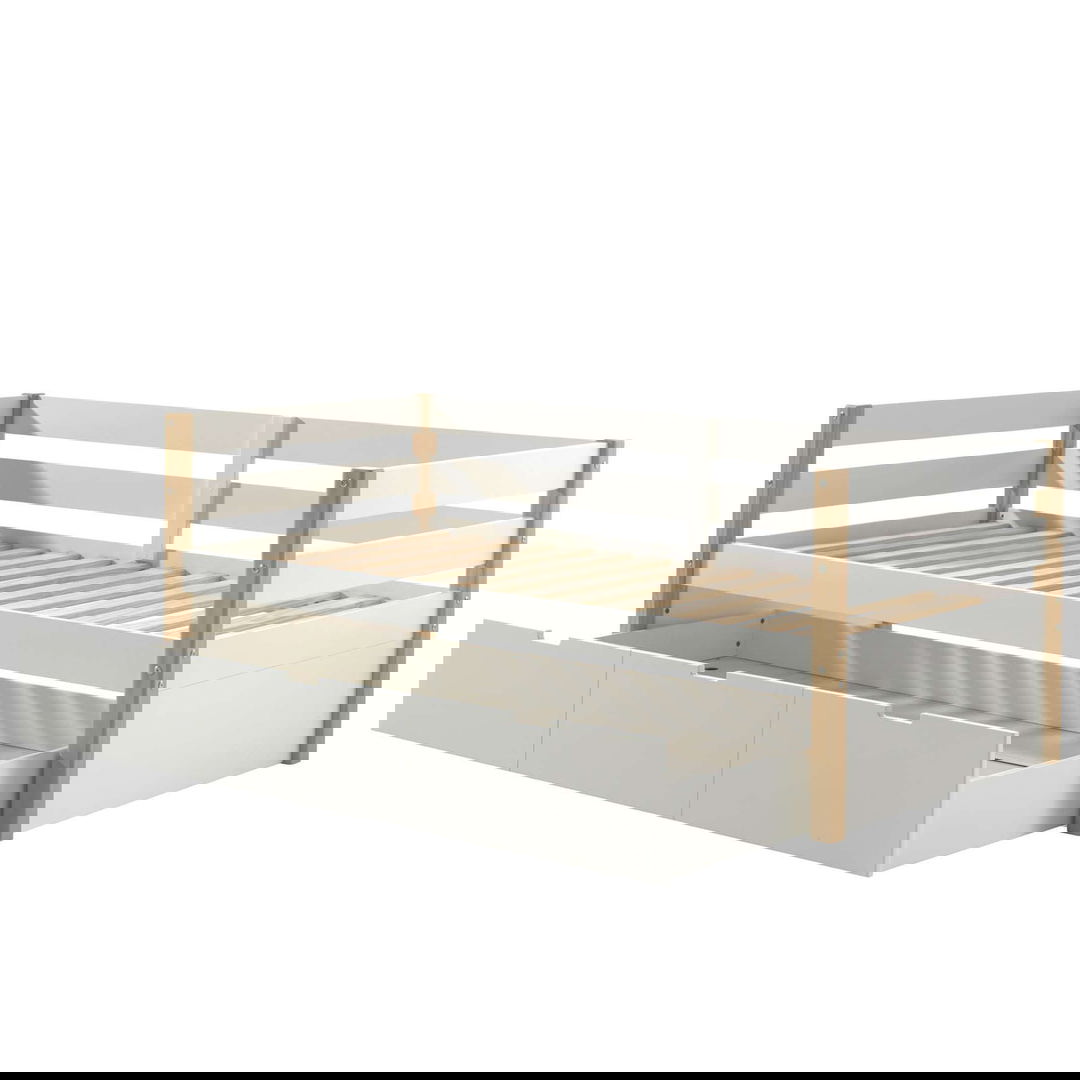 Kojenbett Margrit Side Rails mit Ausziehkasten 3