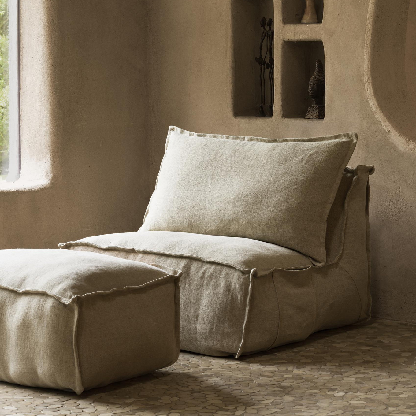 Hocker Leinen  4