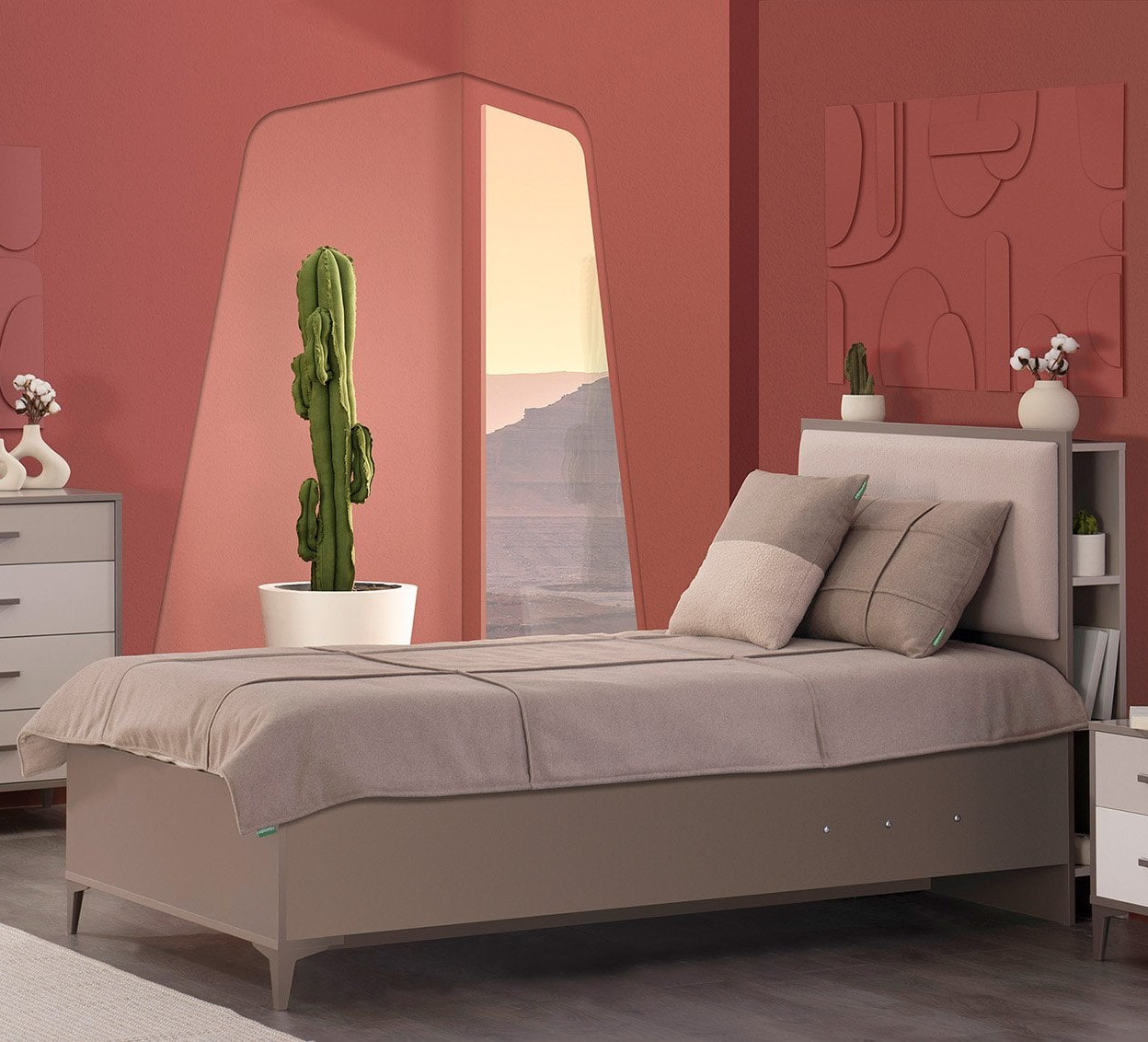 Bett Riga mit Stauraum, 120 x 200 cm 3