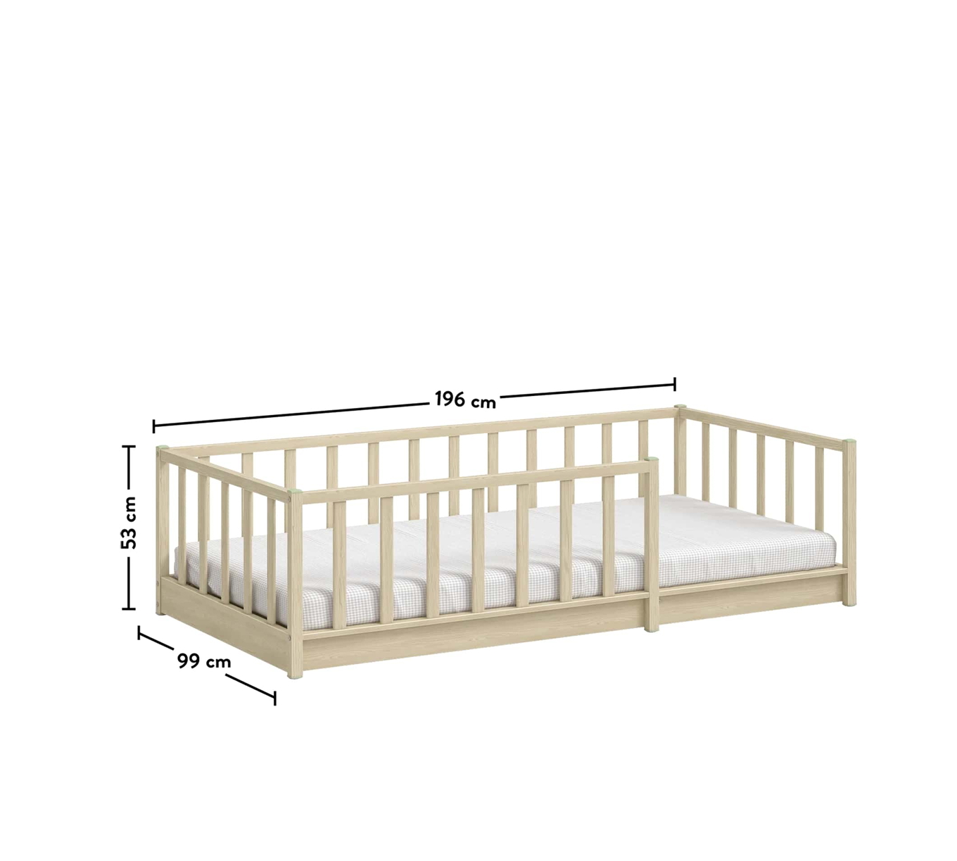 Bett Montes 90x190cm Natur 7