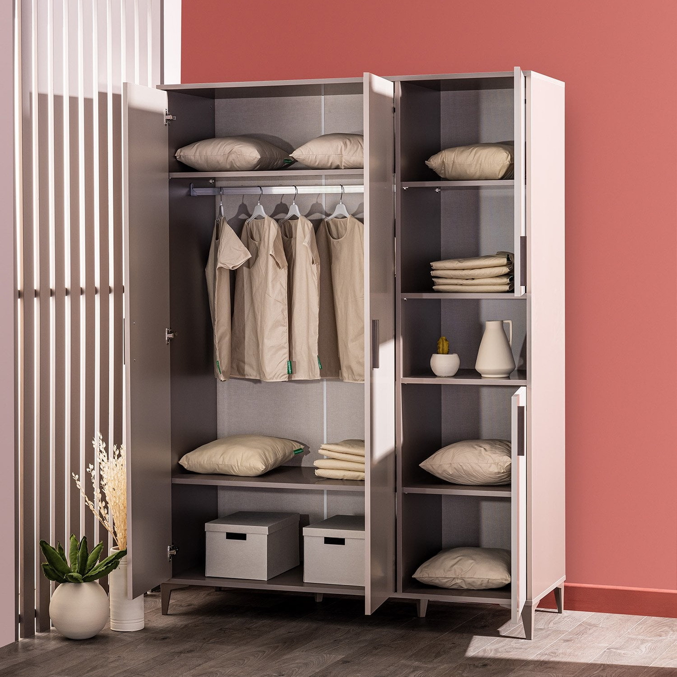 Kleiderschrank Riga 3-türig 3