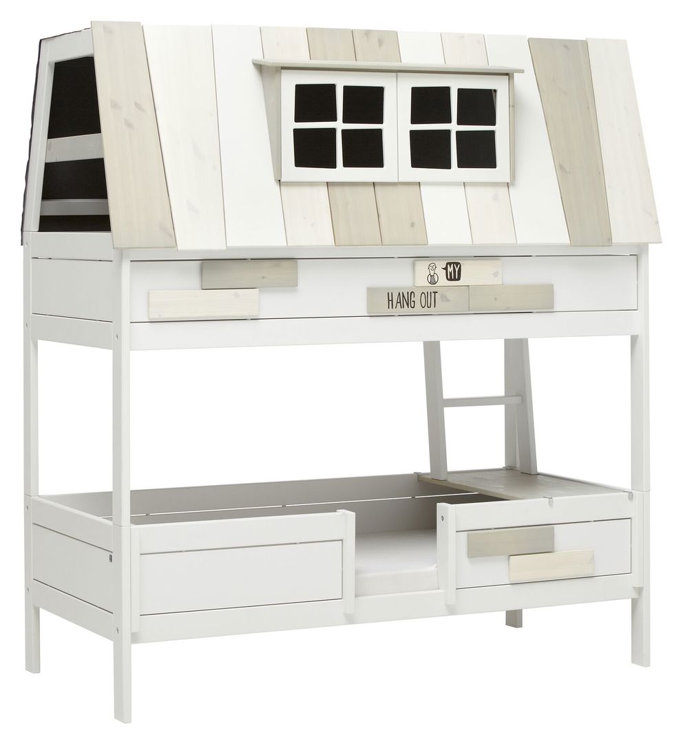 Abenteuerbett Hangout Deluxe Lattenrost, Weiss