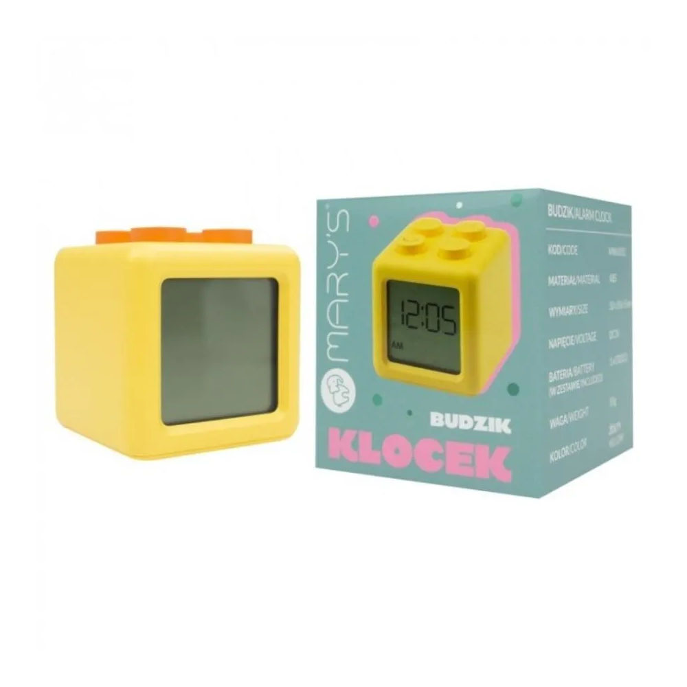 Wecker Würfel Gelb 4