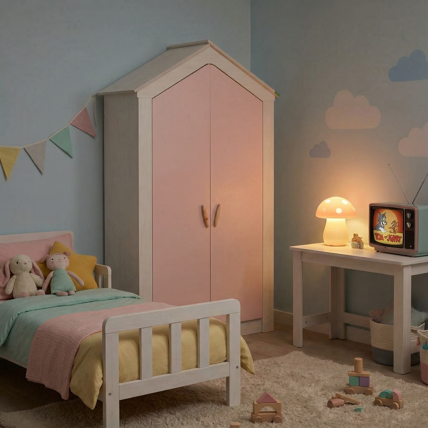 Kleiderschrank My House Pink, 2-türig 4