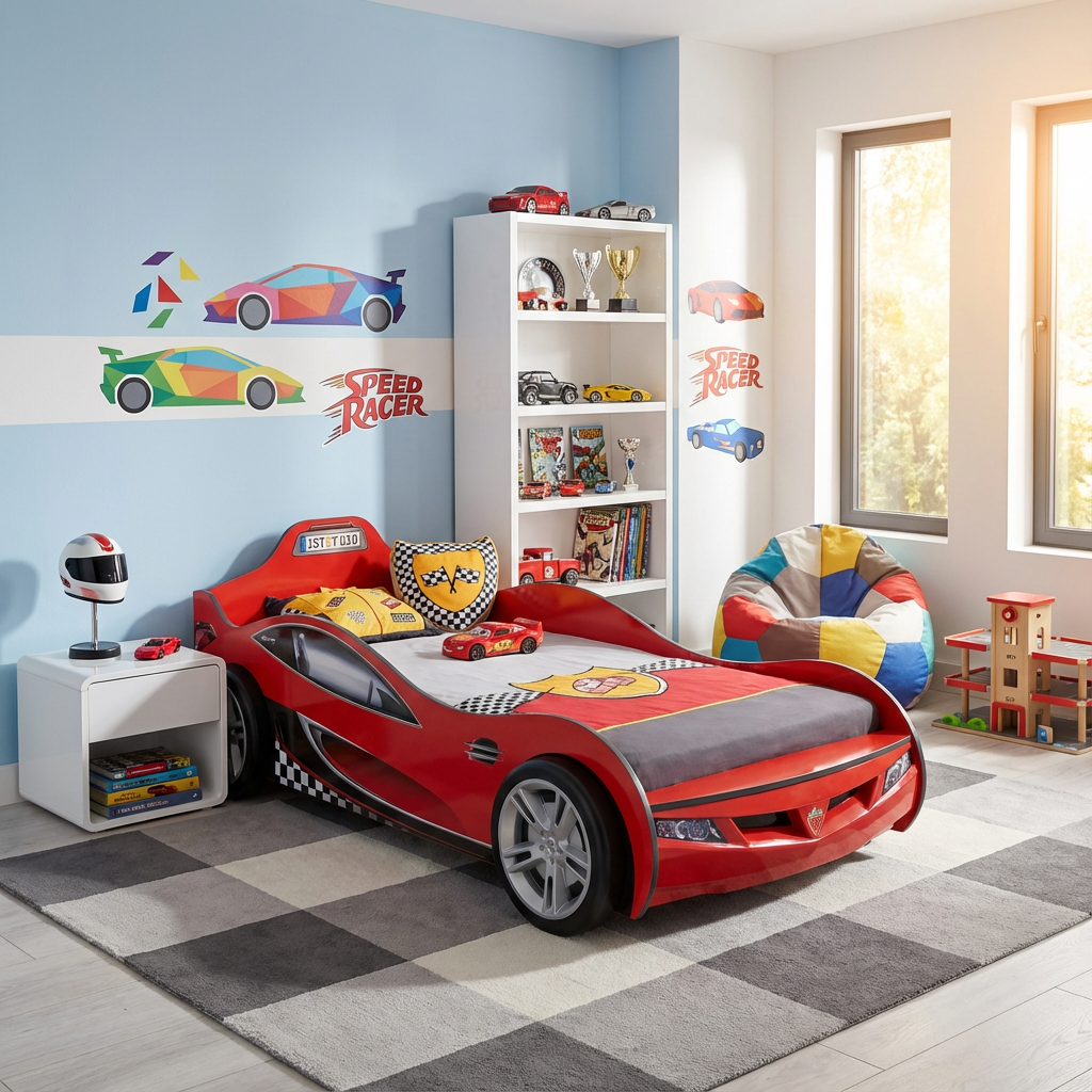 Autobett Coupe  Rot 3