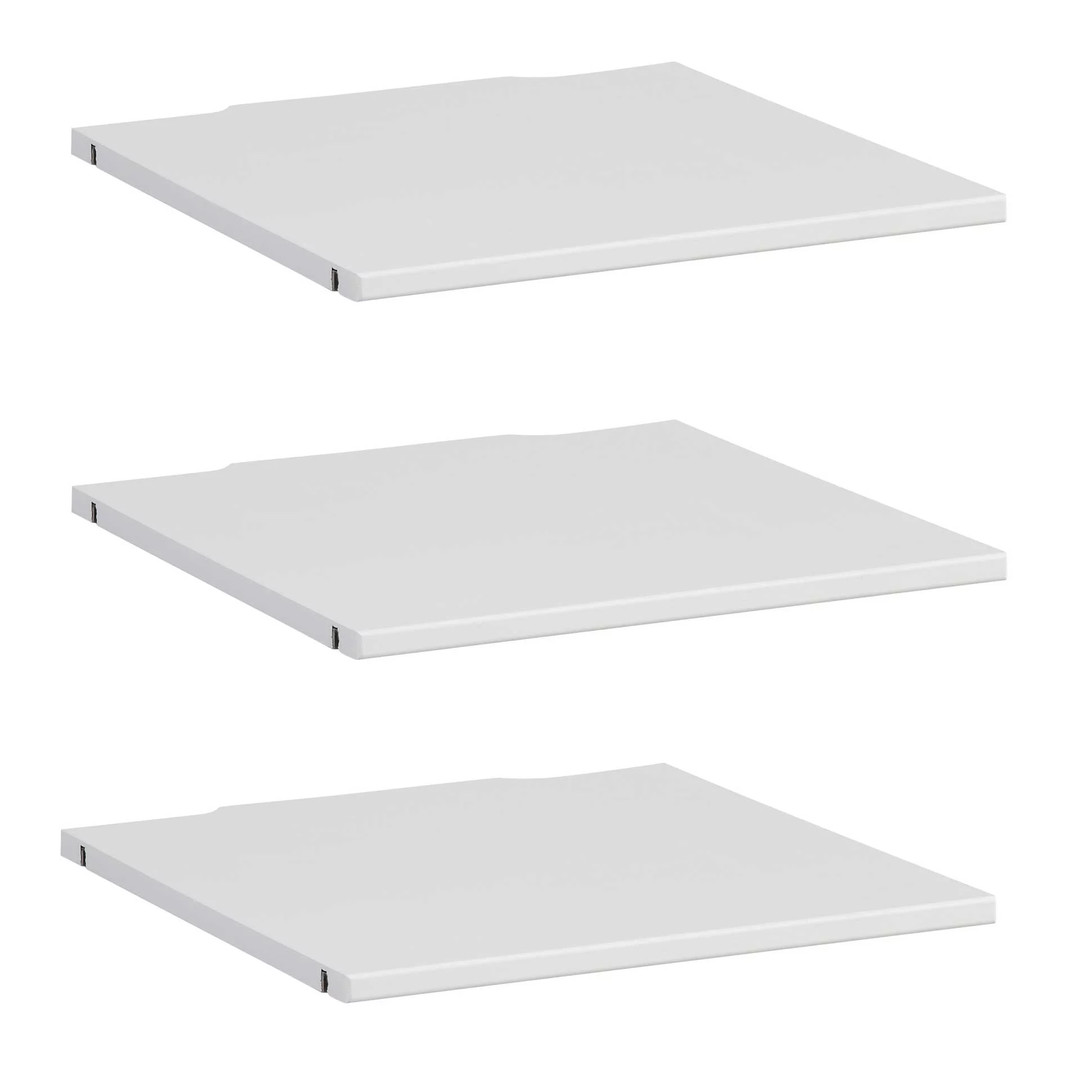 Boden für Schrankelement 50cm 3er Pack Weiss