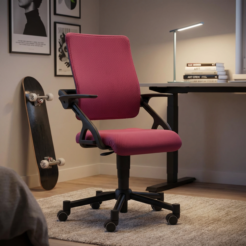 Bürostuhl Tio Schwarz Brombeere #2