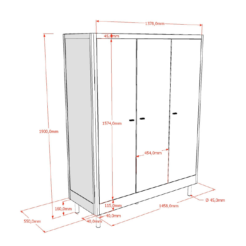 Kinderzimmer Forrest Eiche 3-teilig Set E 11