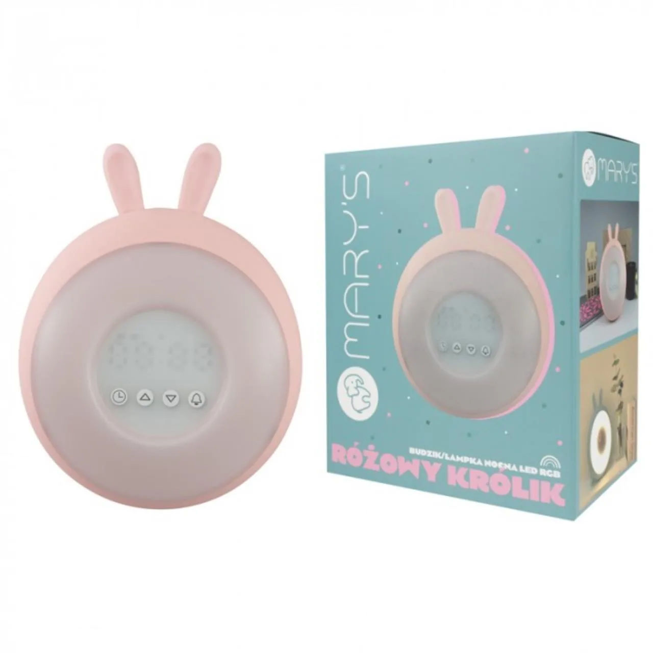 Wecker / LED Lampe Hase Pink 5