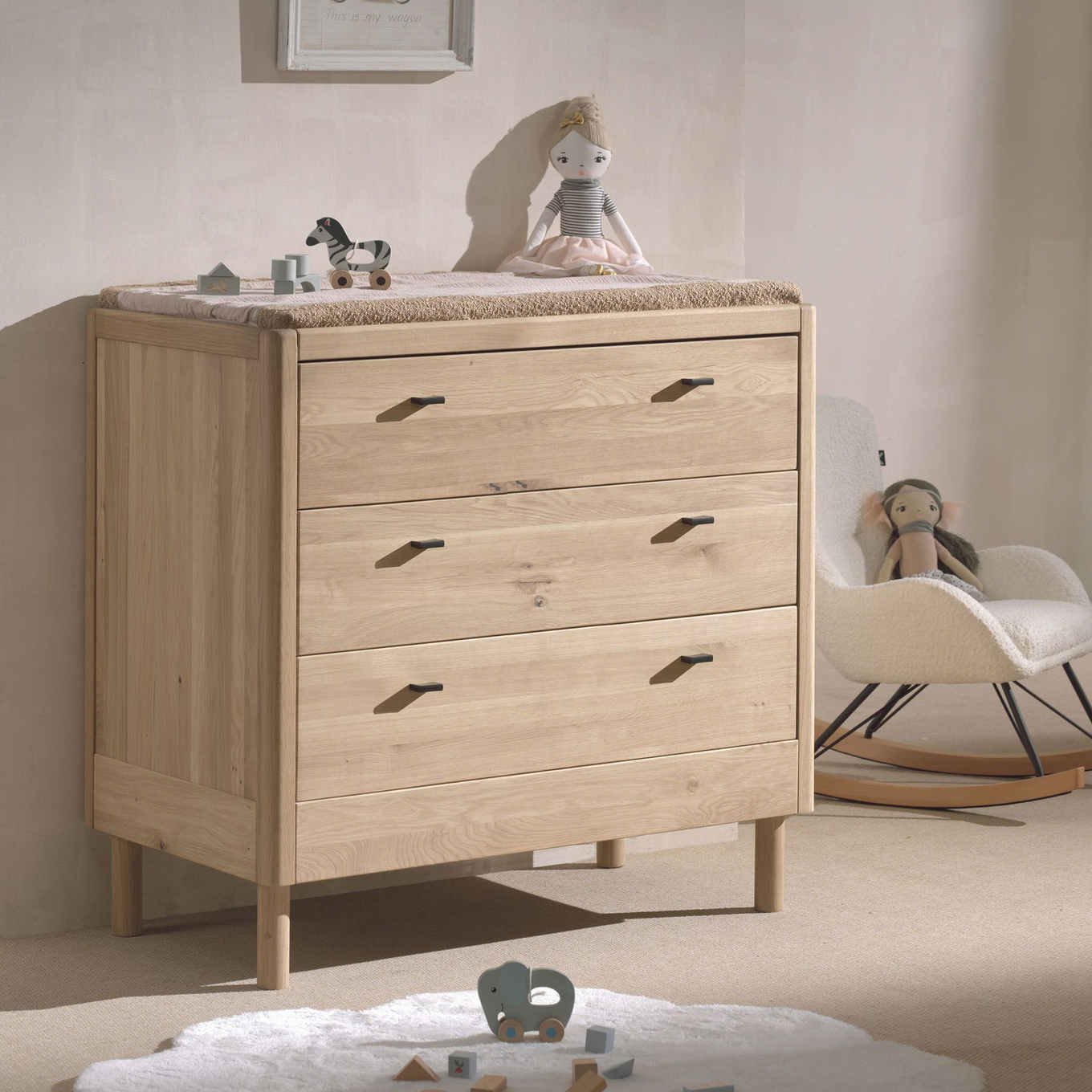 Babyzimmer Forrest Eiche 4-teilig Set 7