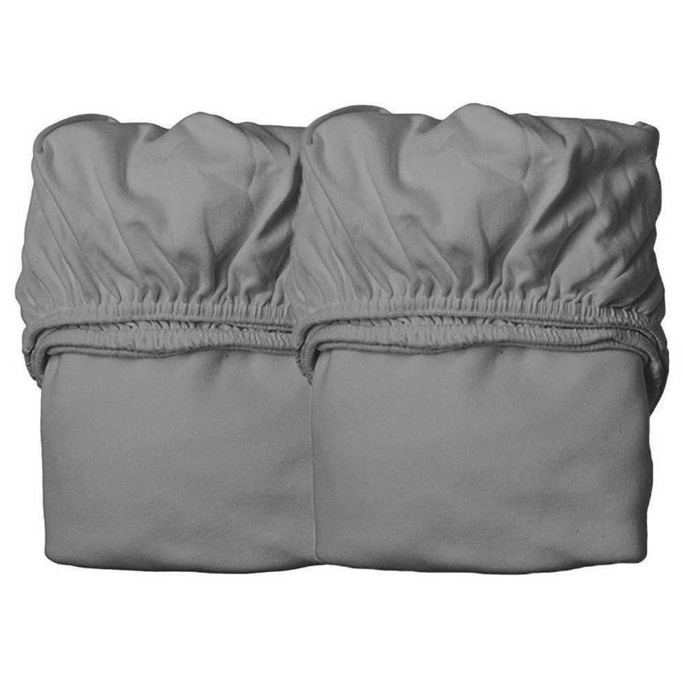 Fixleintuch für Babybett 2 Stück Cool Grey