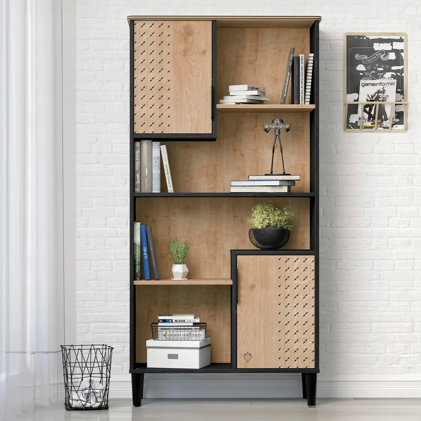 Bücherregal Black Breit #2