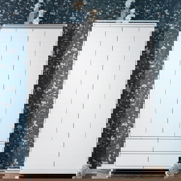 Kleiderschrank Olli mit Schubladen 4-türig Grau #2