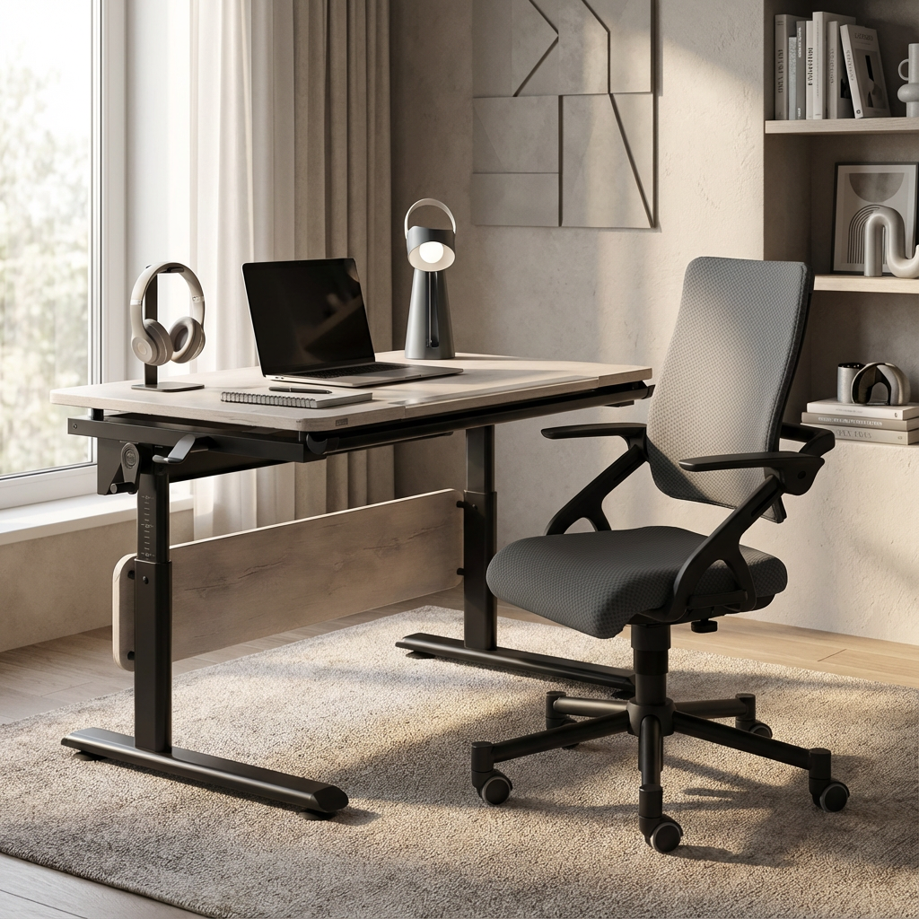 Bürostuhl Tio Schwarz Grau 5