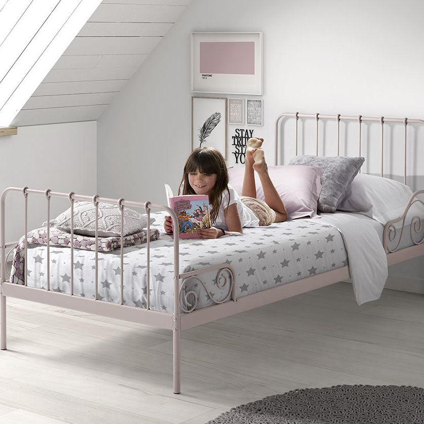 Metallbett Alice Rosa #2