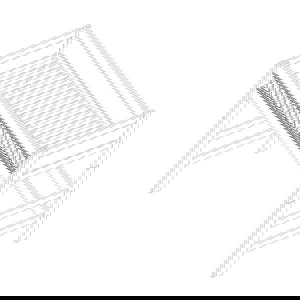 Bettfront Lang mit weissen Metallsprossen Weiss 3