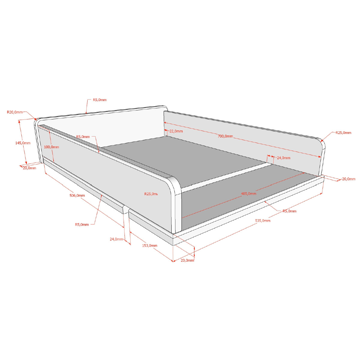 Babyzimmer Forrest Eiche 4-teilig Set B 21