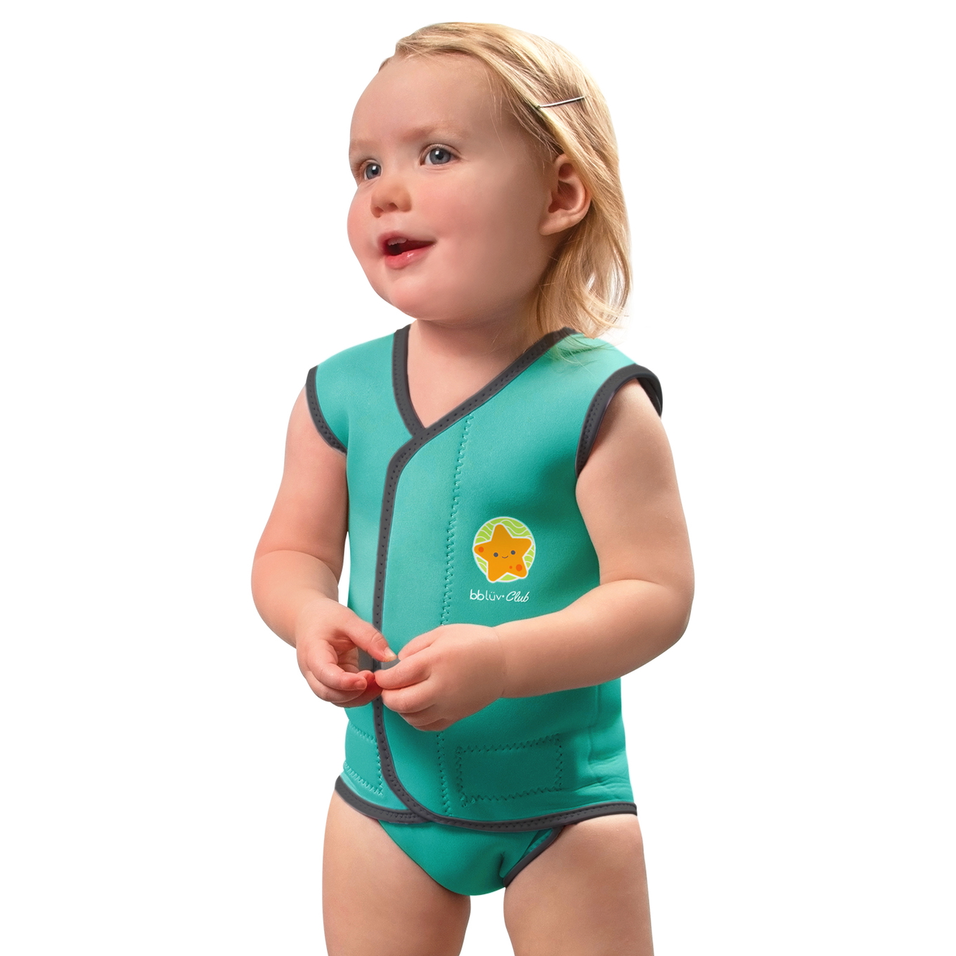Badeweste Wräp Aqua, 0-6 Monate 5