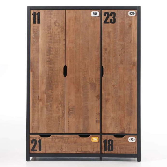 Kleiderschrank Alex 3-türig