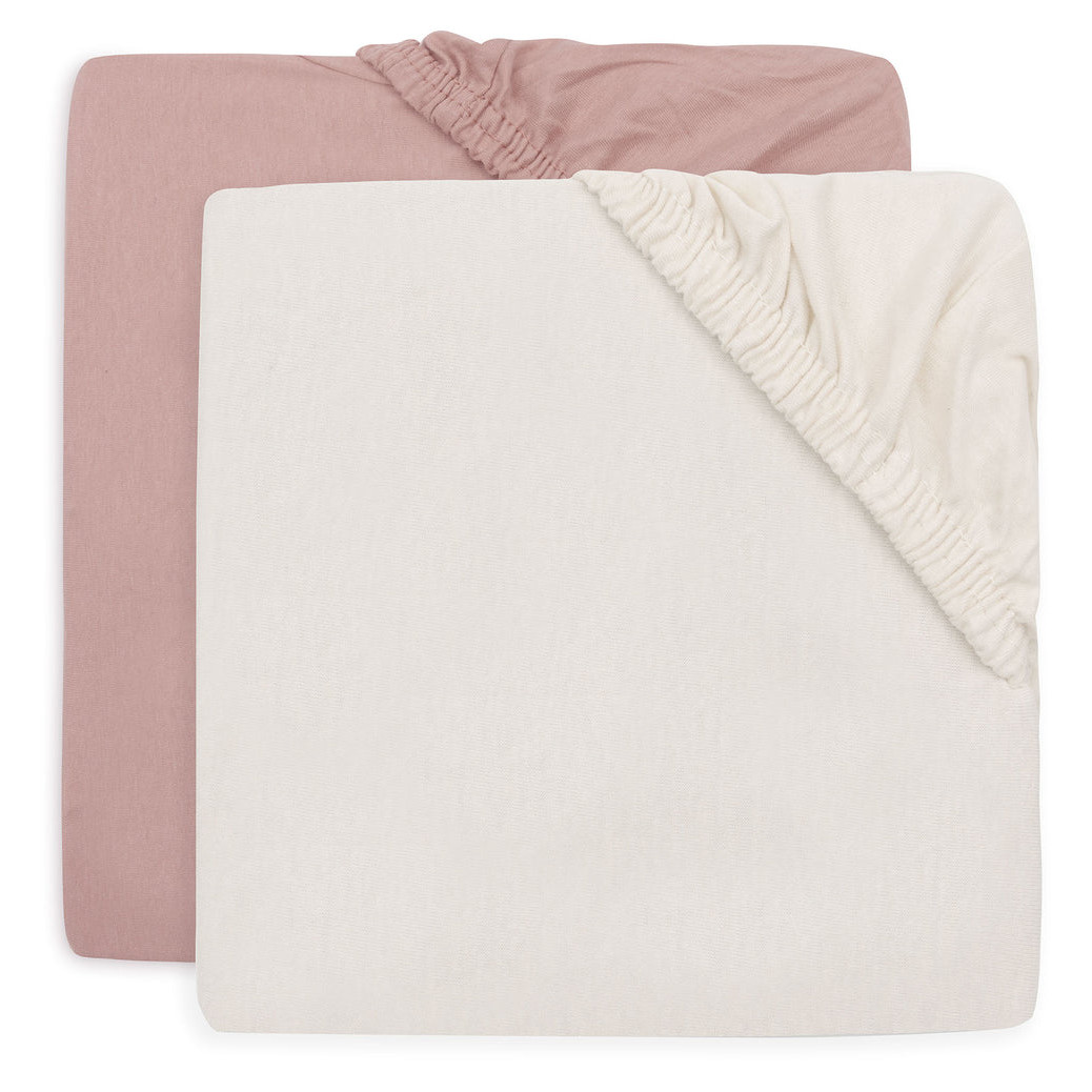 Fixleintuch Jersey 60x120cm 2er Pack Wild Rose, Ivory