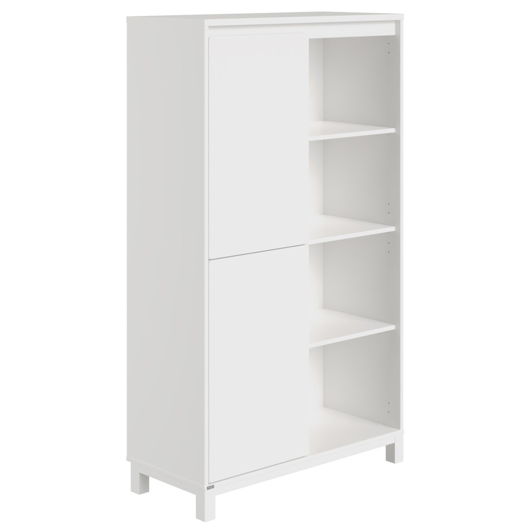 Regal Olli mit 2 Türen links Weiss 1