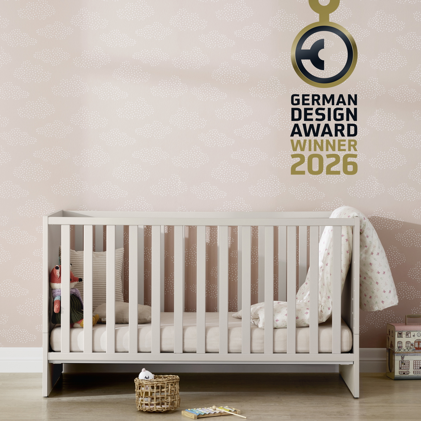 Babybett Little Snu Beige 3