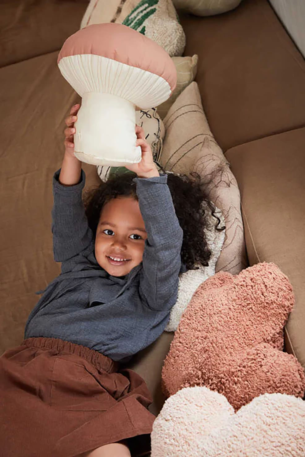 Dekokissen Clouds Braun 7