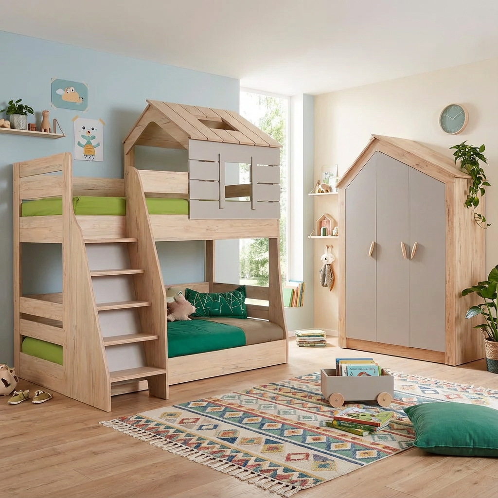 Etagenbett My House Braun 5