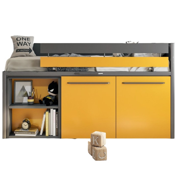 Halbhohes Bett Sky Lite Gelb