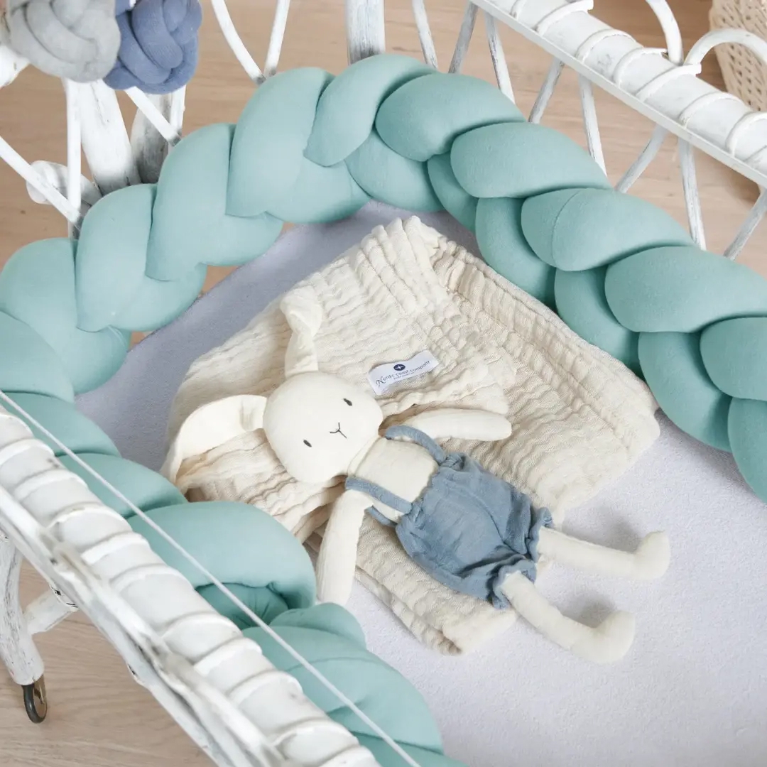 Bettschlange Geflochten Mint Jersey #2