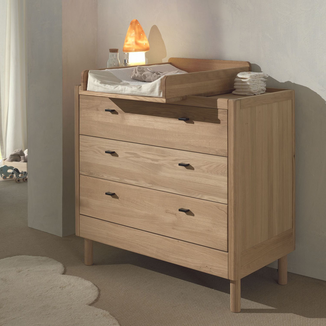 Babyzimmer Forrest Eiche 4-teilig Set 6