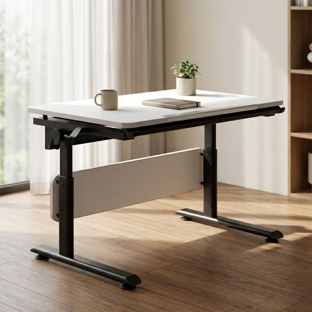 Schreibtisch Diego 105 Schwarz Weiss 5