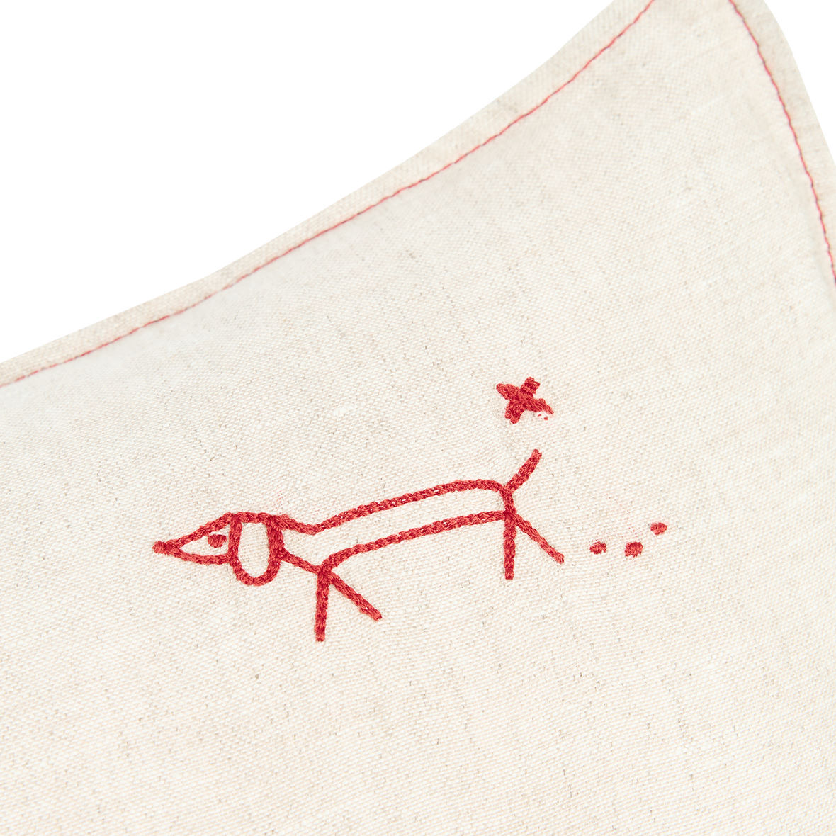 Dekokissen L1N0 Hund Creme #2