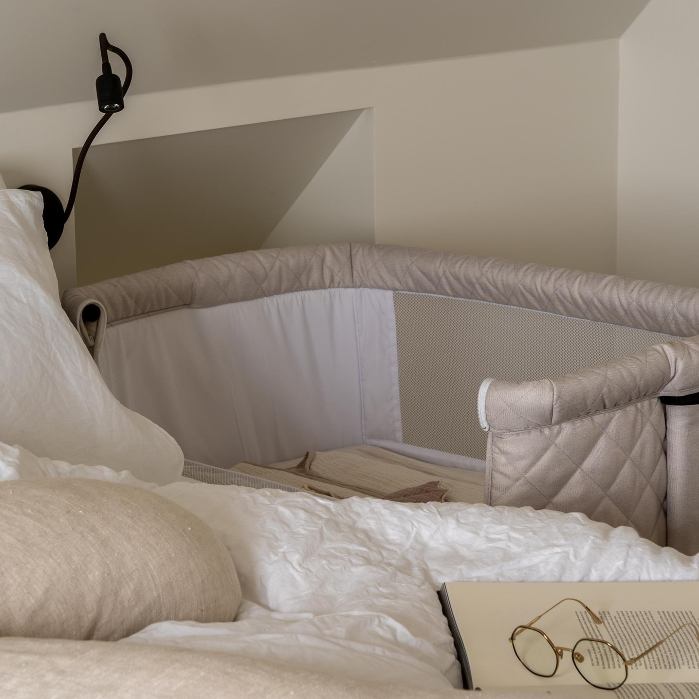 Beistellbett Side-By-Side Natural Clay 5