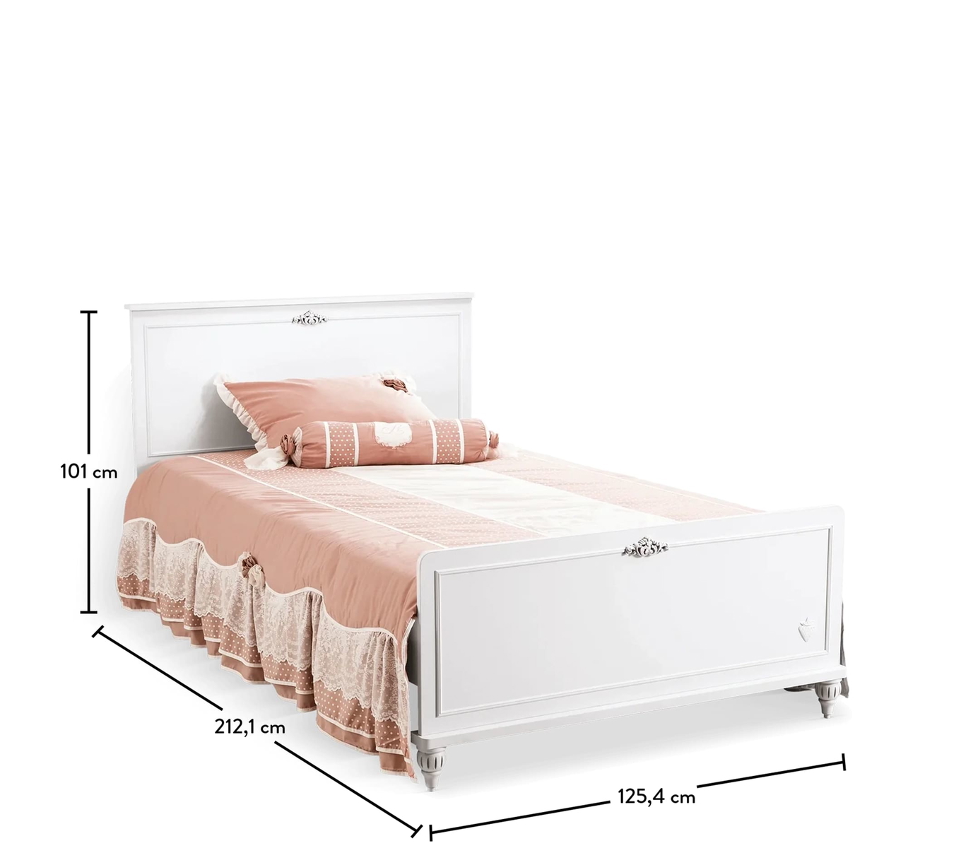 Bett Romantica Standard, 120 x 200 cm 3