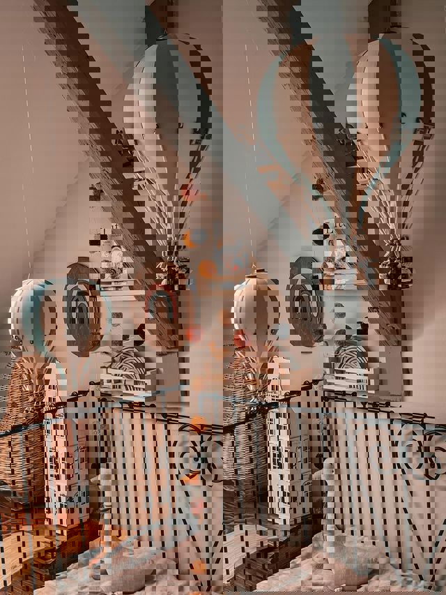 Deko Heissluftballon Mint Creme Pastelgrün M #2