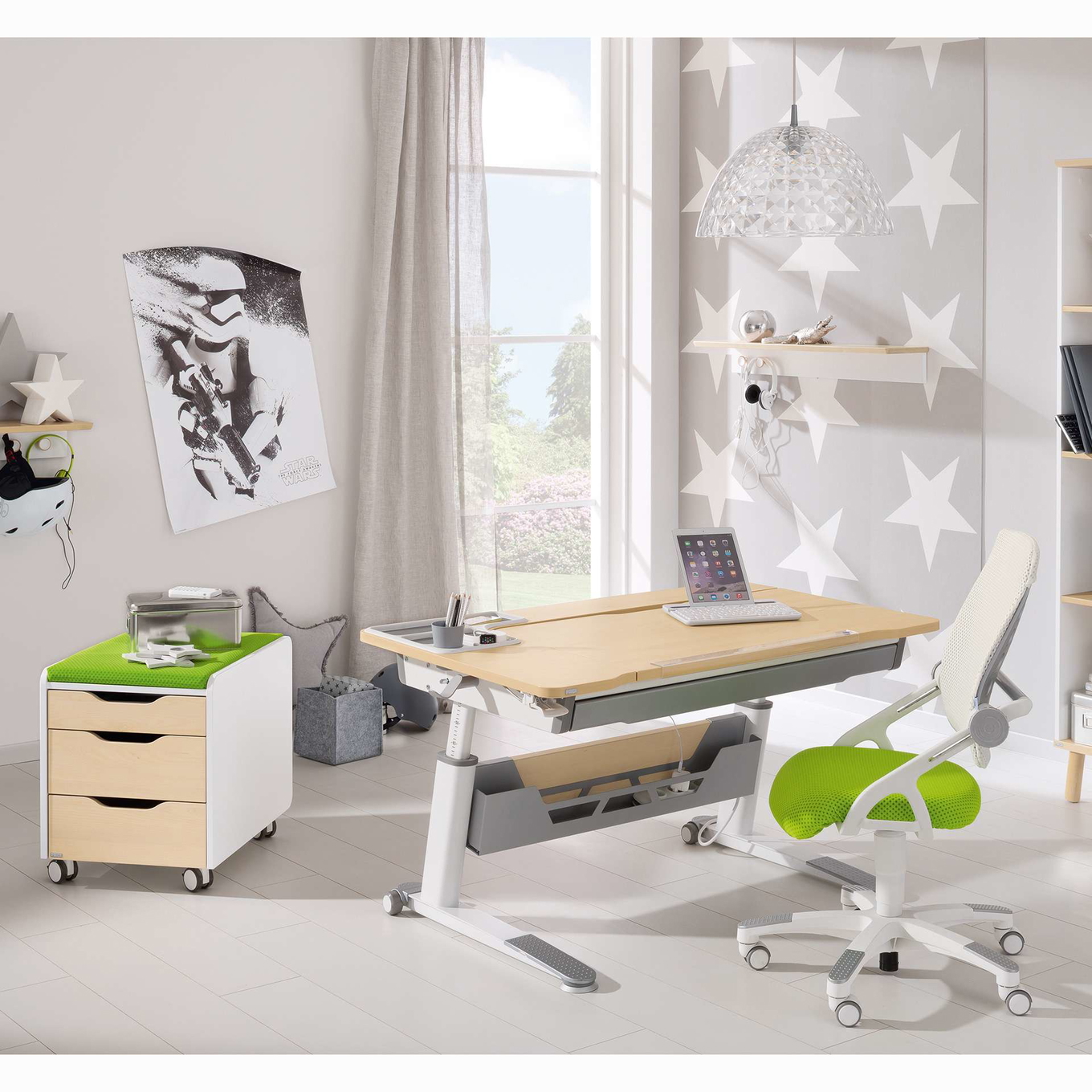 Sitzpolster mit 3D-Bezug Limette 4