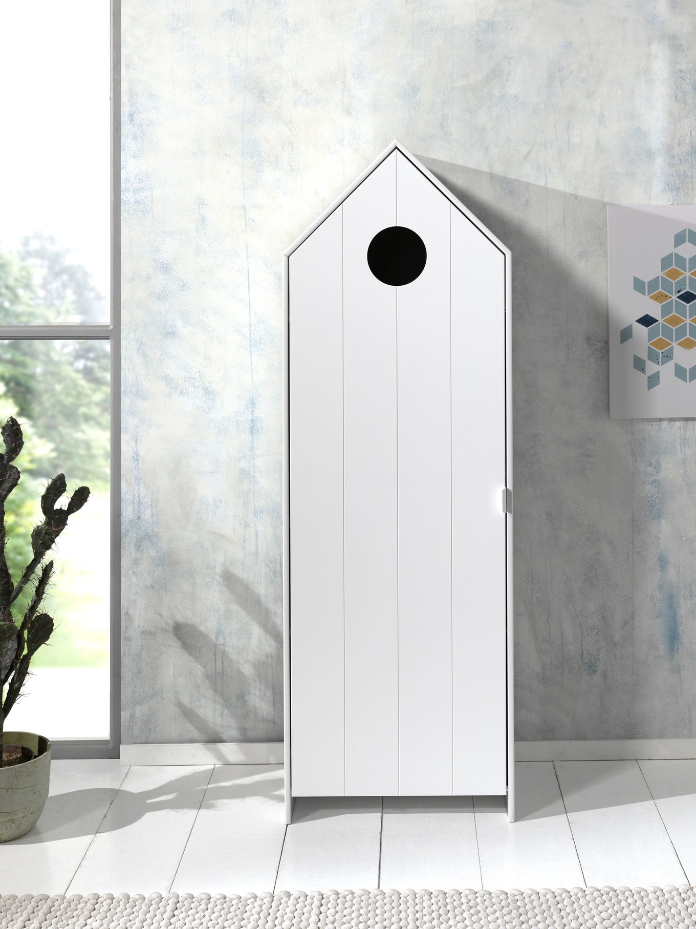 Regalschrank Casami 3-teilig Set Weiss, Pink 4