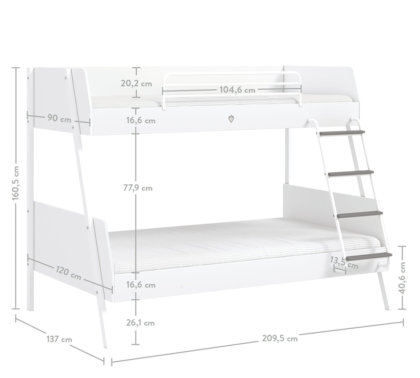 Family Etagenbett White 4