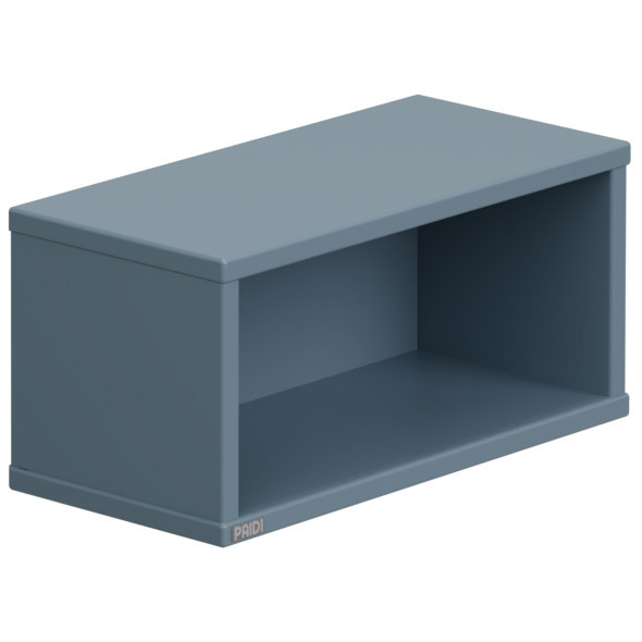 Wandregal Rechteckig Mattblau