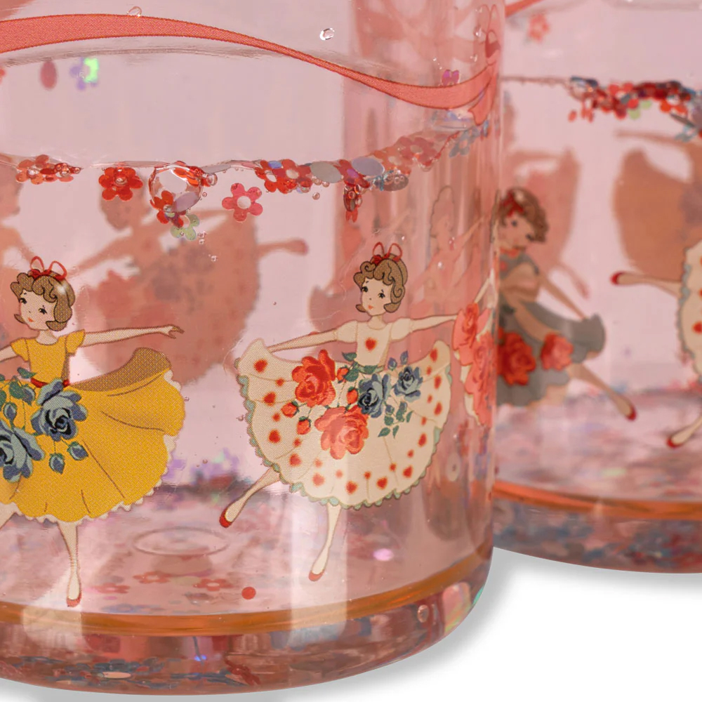 Becher 2er Set Tip Toe mit Glitzer #2