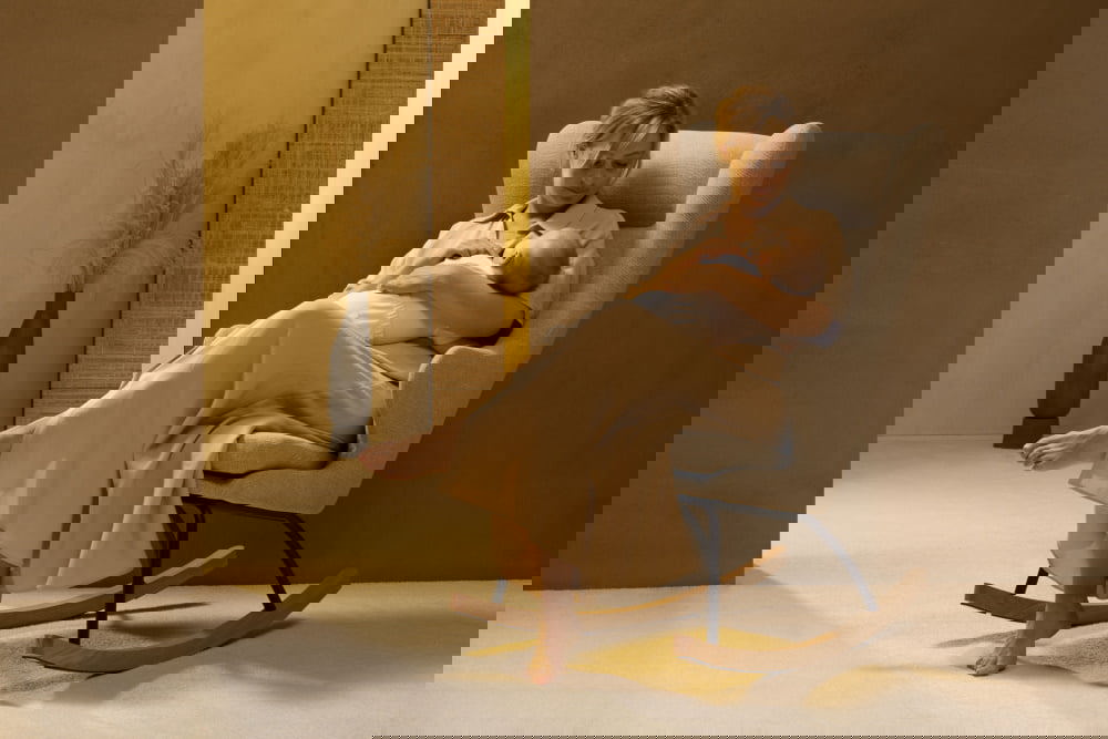 Schaukelstuhl für Mütter De Luxe Clay #2