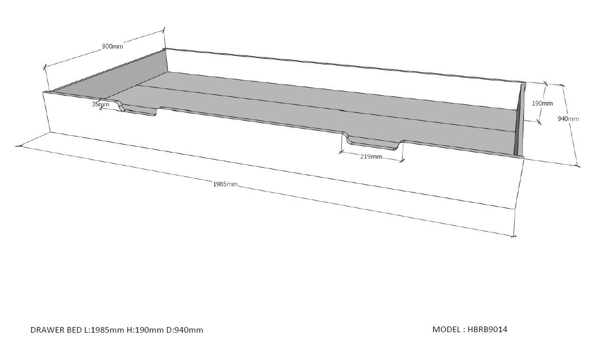Hausbett mit Dach Kiefer inkl. Ausziehkasten 11