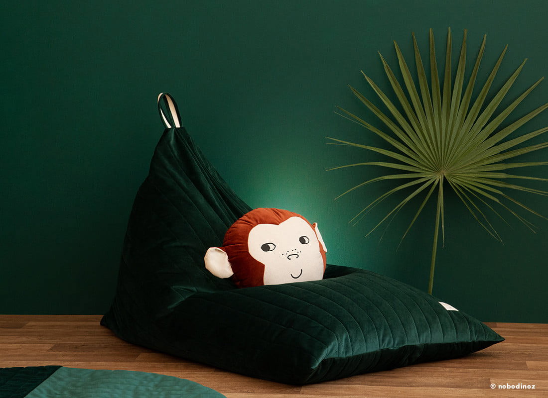 Sitzsack Essaouira Velvet Jungle Grün 2