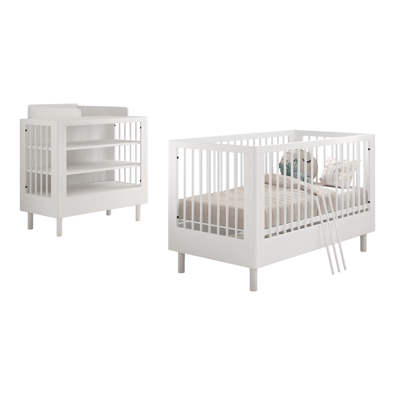 Babyzimmer Forrest Buche 3-teilig Set B